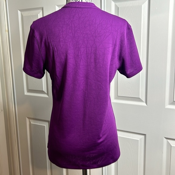 Nike Dri Fit Purple V Neck Collar Standard Fit M - Picture 4 of 6